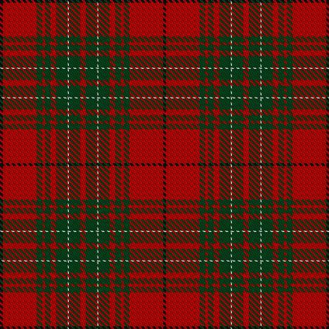 cumming or comyn tartan from Vestiarium Scoticum